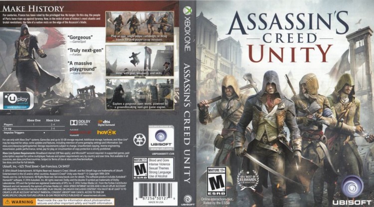 Assassin's Creed Unity - Xbox One | VideoGameX