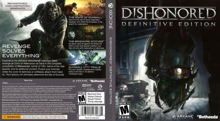 Dishonored: Definitive Edition - Xbox One | VideoGameX