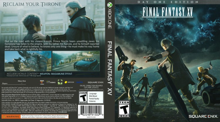 Final Fantasy XV - Xbox One | VideoGameX