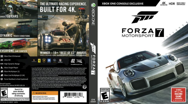 Forza Motorsport 7 - Xbox One | VideoGameX