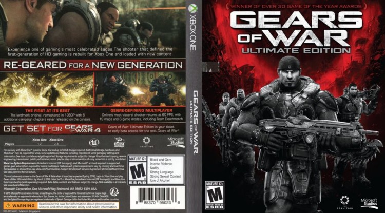 Gears of War Ultimate Edition - Xbox One | VideoGameX
