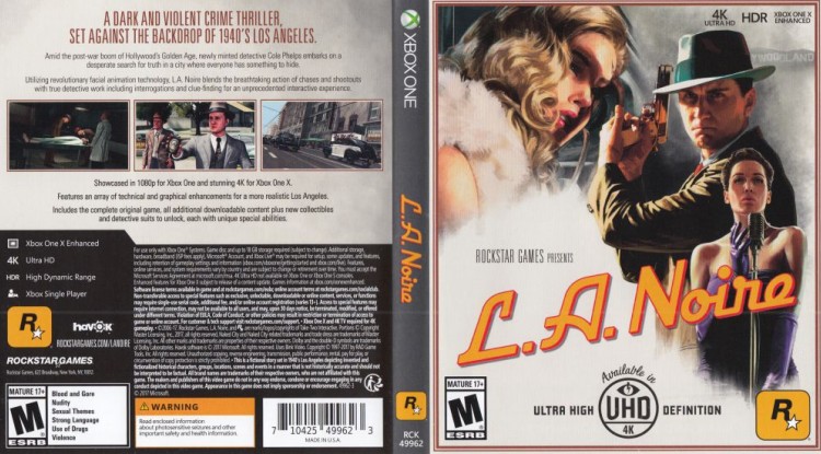 L.A. Noire - Xbox One | VideoGameX