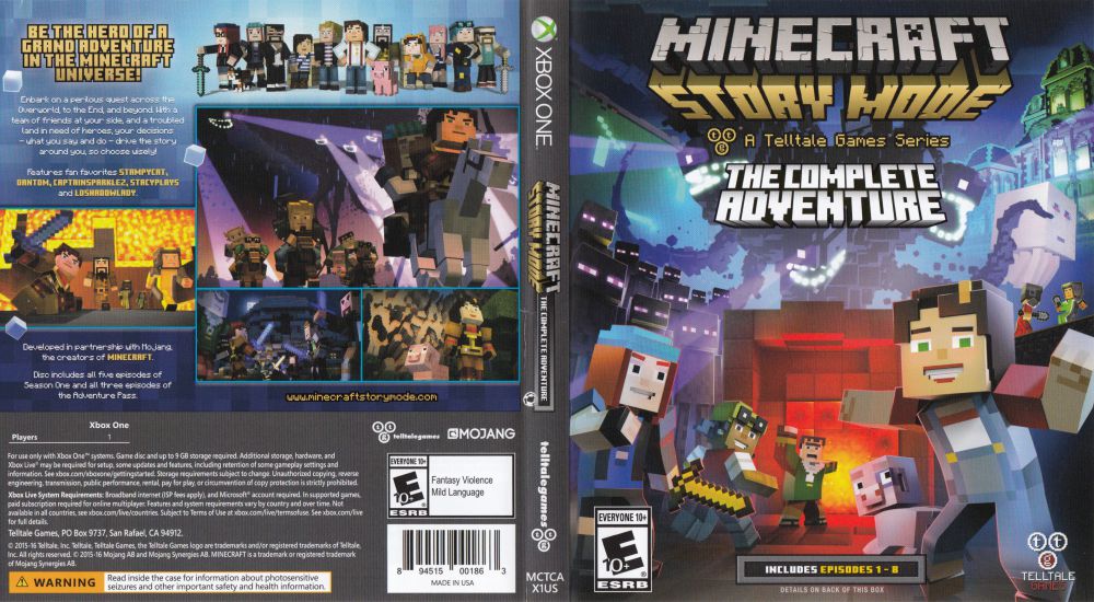 Minecraft: Story Mode The Complete Adventure - Xbox One | Xbox One |  GameStop