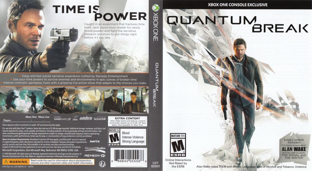 Absurd Kikker trainer Quantum Break - Xbox One | VideoGameX