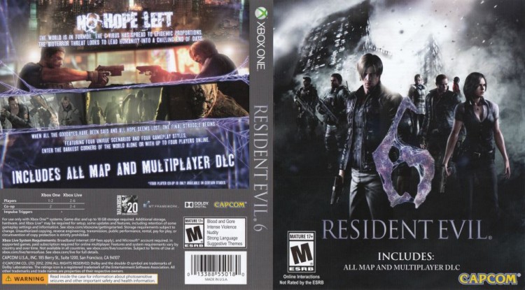Resident Evil 6 - Xbox One | VideoGameX