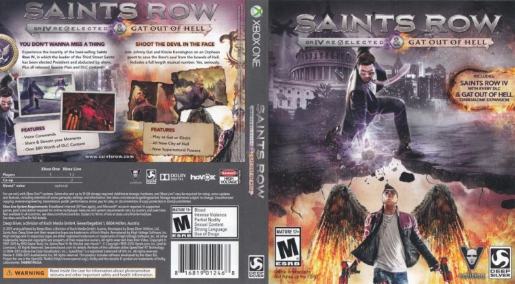 Saints Row IV: Re‑Elected & Gat Out of Hell - Xbox One | VideoGameX