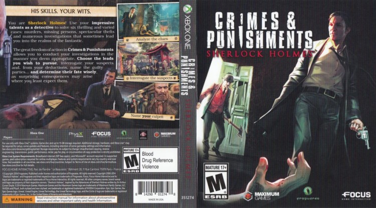 Sherlock Holmes: Crimes and Punishments - Xbox One | VideoGameX