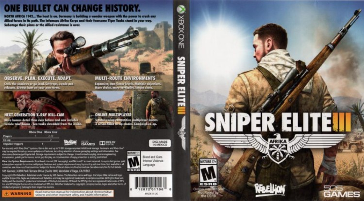 Sniper Elite III - Xbox One | VideoGameX