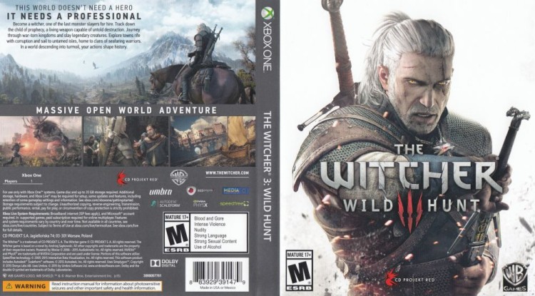 Witcher III: Wild Hunt - Xbox One | VideoGameX